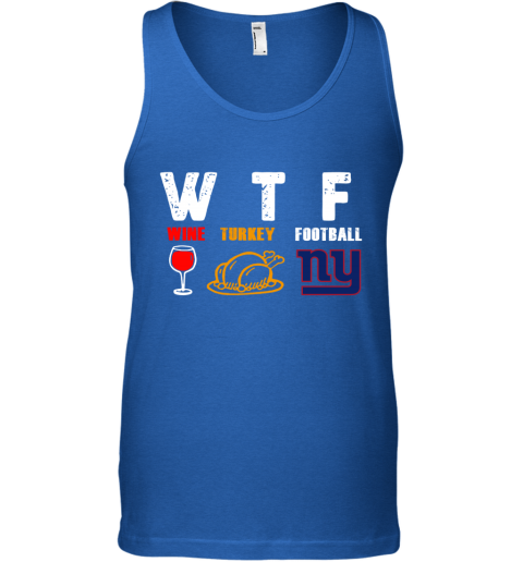 New York Giants Giving Day WTF Wine Turkey Football NFL Youth T