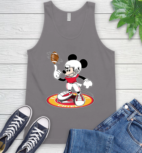 NFL Football Kansas City Chiefs Cheerful Mickey Disney Shirt Tank Top 7