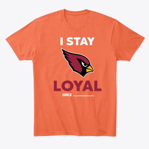 ps5v arizona cardinals i stay loyal classic t shirt 2 front orange