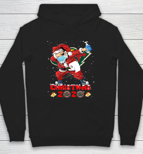 Minnesota Wild Funny Santa Claus Dabbing Christmas 2020 NHL Hoodie
