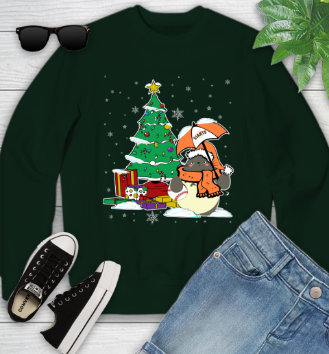 San Francisco Giants MLB Baseball Cute Tonari No Totoro Christmas Sports Youth Sweatshirt 9