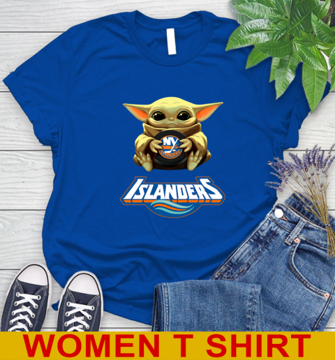 NHL Hockey New York Islanders Star Wars Baby Yoda Shirt 97