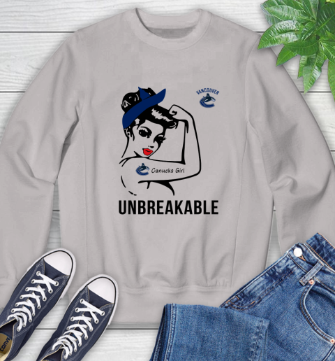 NHL Vancouver Canucks Girl Unbreakable Hockey Sports Sweatshirt 9