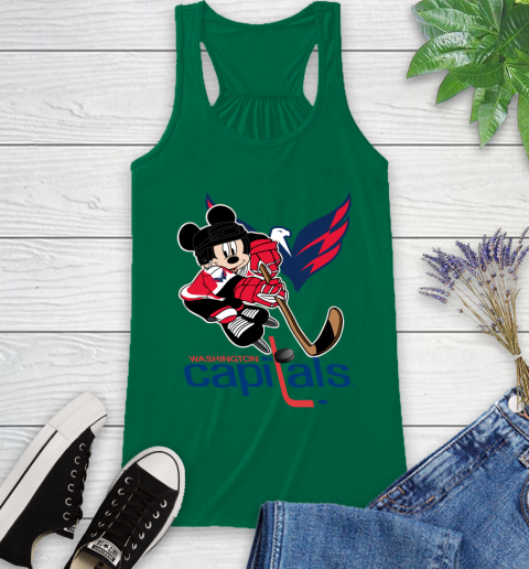 NHL Washington Capitals Mickey Mouse Disney Hockey T Shirt Racerback Tank 7