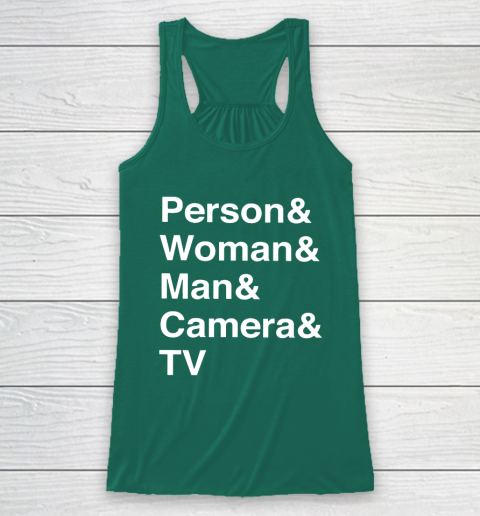 Person Woman Man Camera TV Racerback Tank 5