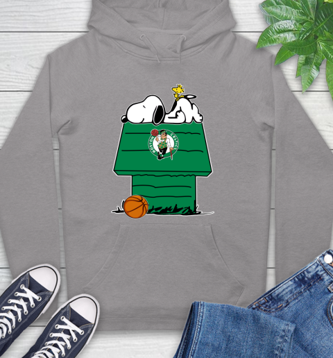 Boston Celtics NBA Basketball Snoopy Woodstock The Peanuts Movie Hoodie 6