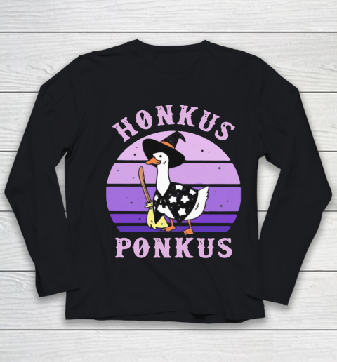 Honkus Ponkus Duck Witch vintage retro Youth Long Sleeve