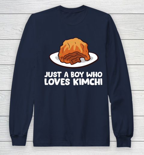 Just a Boy Who Loves Kimchis Funny Kimchi Long Sleeve T-Shirt 2