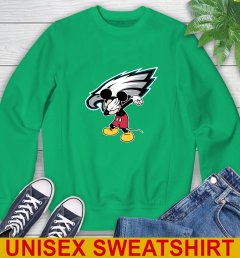 Philadelphia Eagles NFL Football Dabbing Mickey Disney Sports Sweatshirt 6