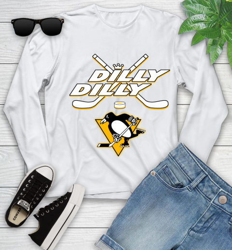 NHL Pittsburgh Penguins Dilly Dilly Hockey Sports Youth Long Sleeve