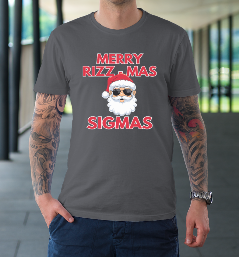 Merry Rizz Mas Sigmas Gen Alpha Middle School Christmas T-Shirt 6