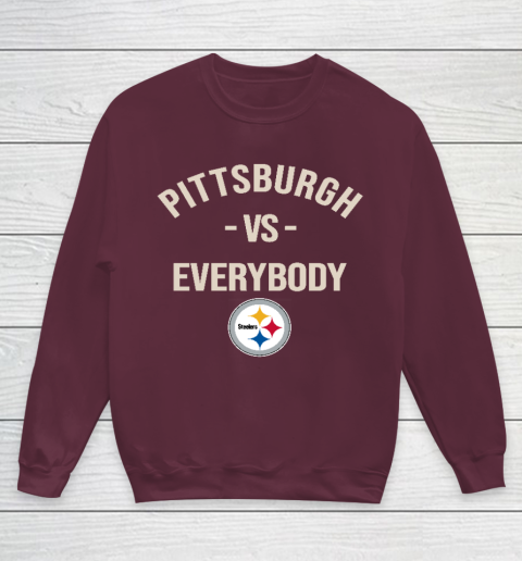 Pittsburgh Steelers Vs Everybody Youth Sweatshirt 4