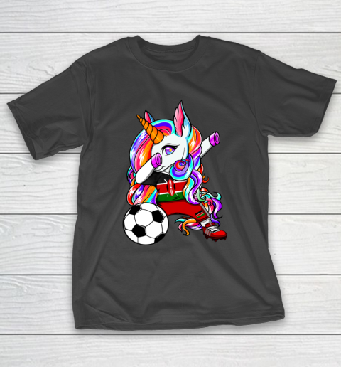 Dabbing Unicorn Kenya Soccer Fans Jersey Kenyan Football T-Shirt 14