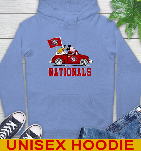 MLB Baseball Washington Nationals Pluto Mickey Driving Disney Shirt Hoodie 11
