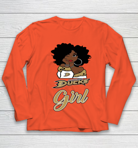 Anaheim Ducks Girl NHL Youth Long Sleeve 4