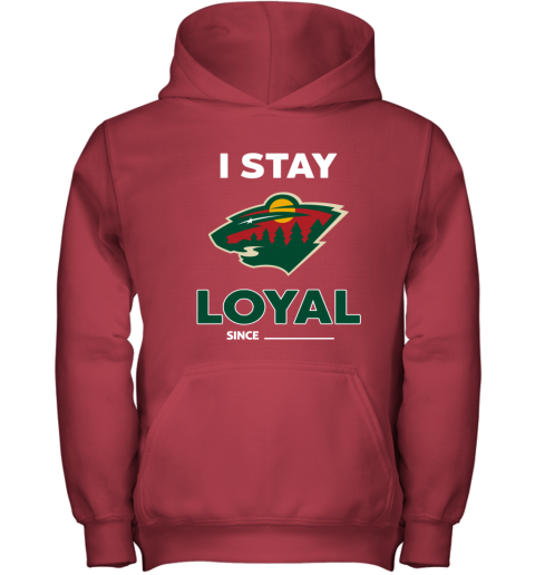 Minnesota Wild I Stay Loyal fkwj minnesota wild i stay loyal youth hoodie 43 front red