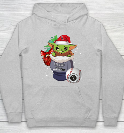 Chicago White Sox Christmas Baby Yoda Star Wars Funny Happy MLB Hoodie 6