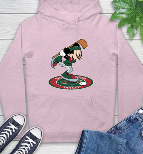 NHL Hockey Minnesota Wild Cheerful Mickey Disney Shirt Hoodie 10