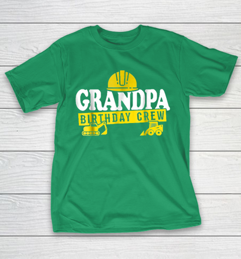 Grandpa Funny Gift Apparel  Grandpa Birthday Crew Construct T-Shirt 15