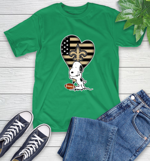 New Orleans Saints NFL Football The Peanuts Movie Adorable Snoopy T-Shirt 7