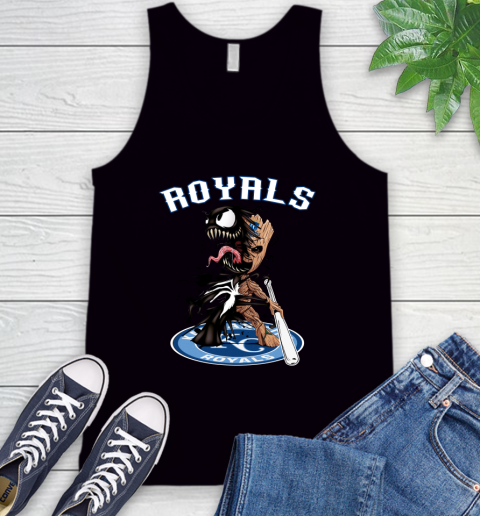 MLB Kansas City Royals Baseball Venom Groot Guardians Of The Galaxy Tank Top 2