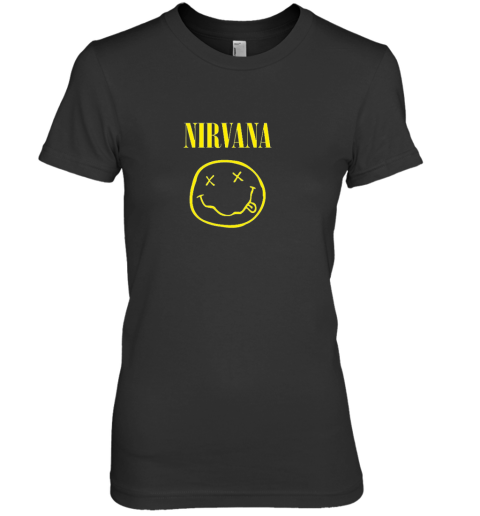 Nirvana Yellow Smiley Face Premium Women's T-Shirt