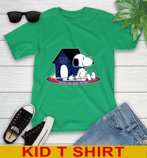 NFL Football New York Giants Snoopy The Peanuts Movie Shirt Youth T-Shirt 6