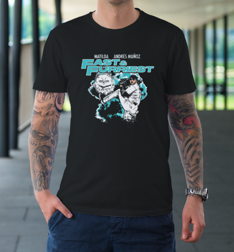 Matilda & Andres Muñoz Fast & Furriest Mariners T-Shirt