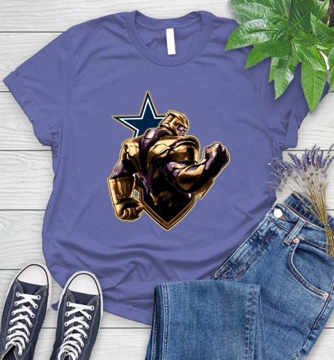 NFL Thanos Avengers Endgame Football Sports Dallas Cowboys Women's T-Shirt 11