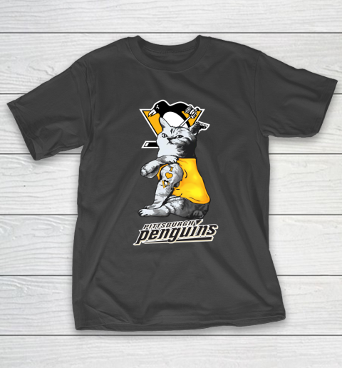 NHL My Cat Loves Pittsburgh Penguins Hockey T-Shirt