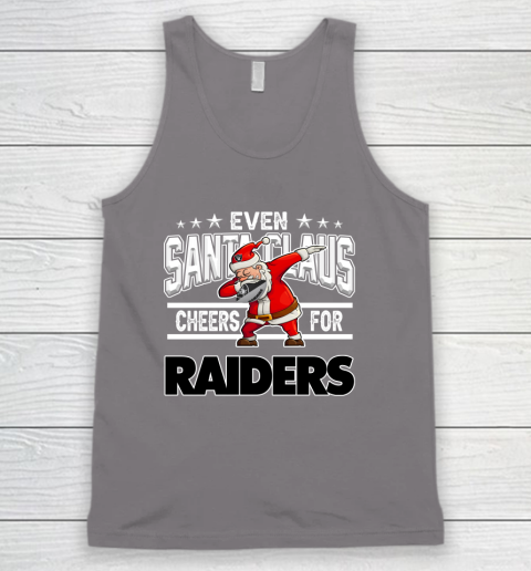 Oakland Raiders Even Santa Claus Cheers For Christmas NFL Tank Top 6