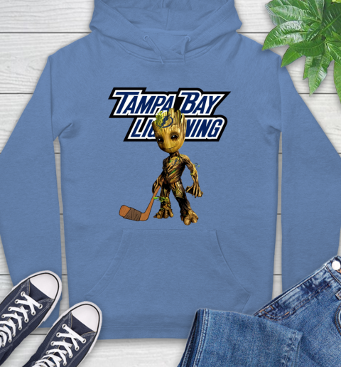Tampa Bay Lightning NHL Hockey Groot Marvel Guardians Of The Galaxy Hoodie 11