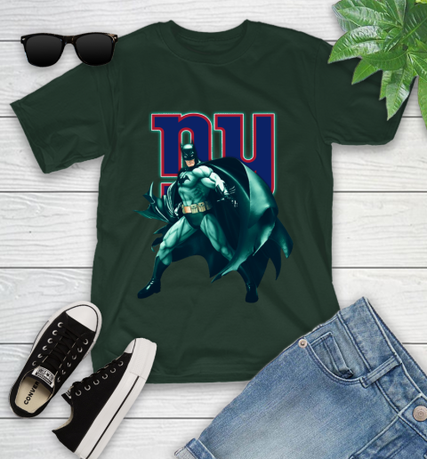 NFL Batman Football Sports New York Giants Youth T-Shirt 5