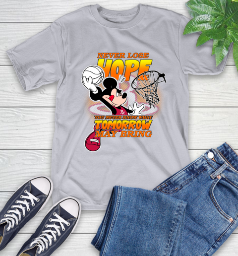 Houston Rockets NBA Basketball Mickey Disney Never Lose Hope T-Shirt 6