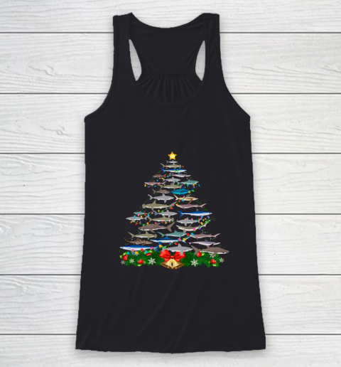 SHARK Christmas Tree Shirt SHARK Lovers Gifts Racerback Tank