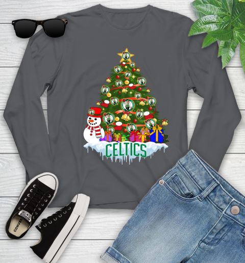 Boston Celtics Merry Christmas NBA Basketball Sports Youth Long Sleeve 8