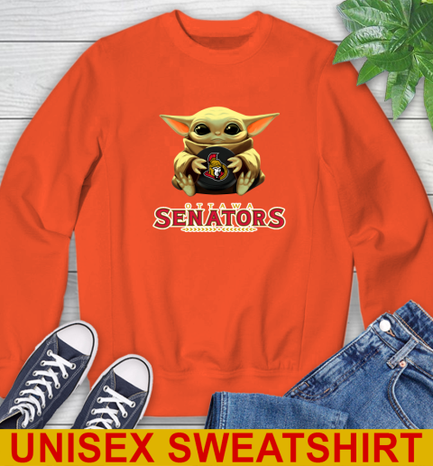 NHL Hockey Ottawa Senators Star Wars Baby Yoda Shirt 28
