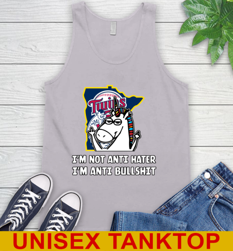Minnesota Twins MLB Baseball Unicorn I'm Not Anti Hater I'm Anti Bullshit Tank Top 5 Minnesota Twins MLB Baseball Unicorn I'm Not Anti Hater I'm Anti Bullshit Tank Top - Image 5