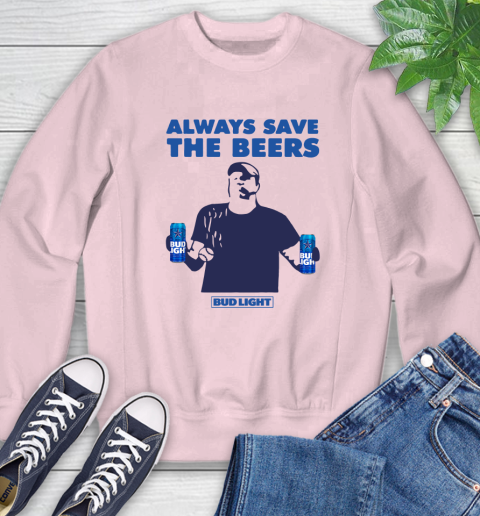 Always Save The Bees Beers Bud Light Jeff Adams Beers Over Baseball Sweatshirt 6