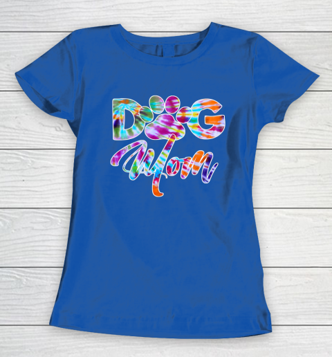 Dog Mom Shirt Tie Dye Dog Mom Apparel for Women Dog Lover Gifts Paw Women's T-Shirt 8