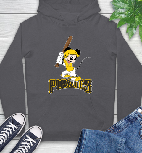 MLB Baseball Pittsburgh Pirates Cheerful Mickey Mouse Shirt Hoodie 7