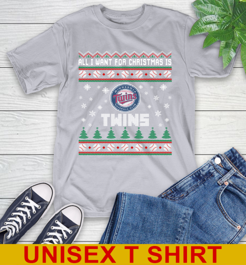MLB All I Want For Christmas Is Minnesota Twins Baseball Sports 5