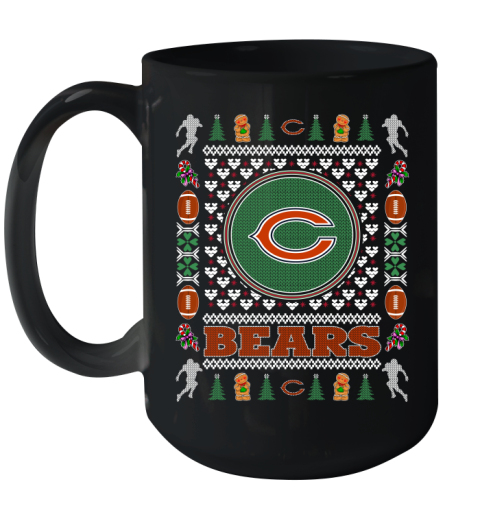 Chicago Bears Merry Christmas NFL Football Loyal Fan Ceramic Mug 15oz