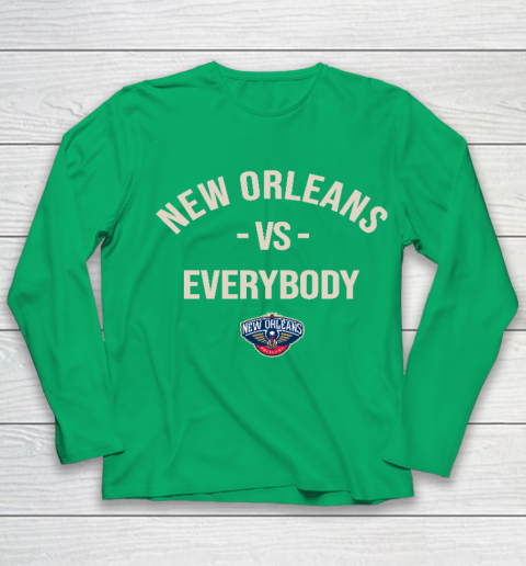 New Orleans Pelicans Vs Everybody Youth Long Sleeve 4