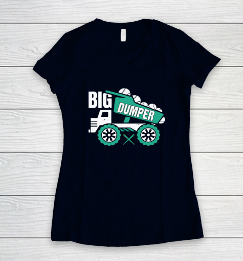 Big Dumper Women's V-Neck T-Shirt 2