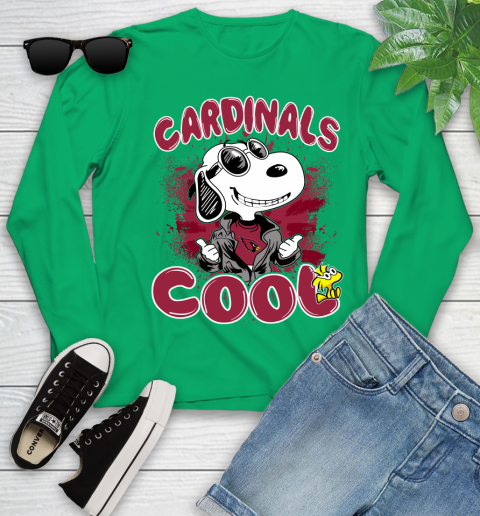 NFL Football Arizona Cardinals Cool Snoopy Shirt Youth Long Sleeve 6