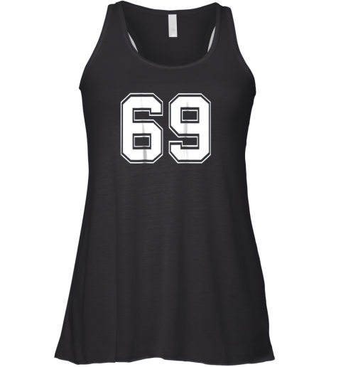 Number 69 Football Baseball Soccer Jersey Uniform Racerback Tank