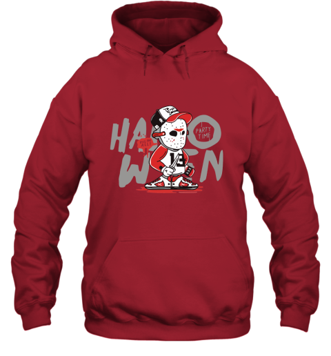 erj1 jason voorhees kill im all party time halloween shirt hoodie 23 front red