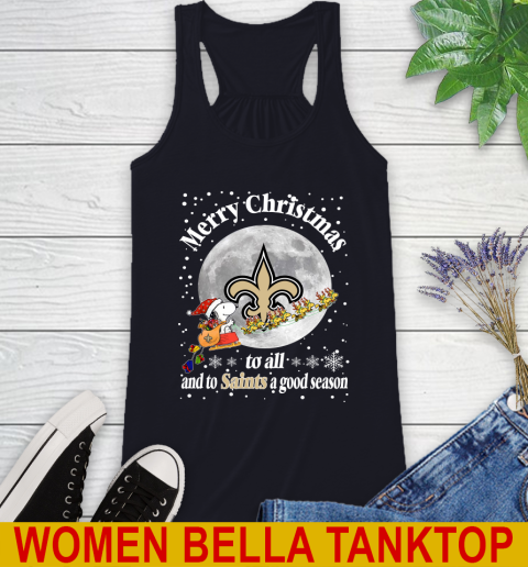 New Orleans Saints Merry Christmas To All And To Saints A Good Season NFL Football Sports Racerback Tank 8
