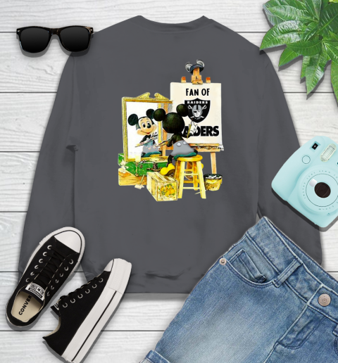 NFL Football Oakland Raiders Mickey Drawing Shirt 30